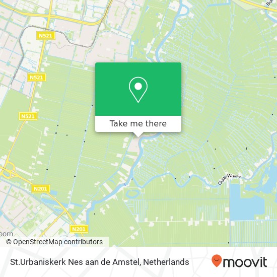 St.Urbaniskerk Nes aan de Amstel map