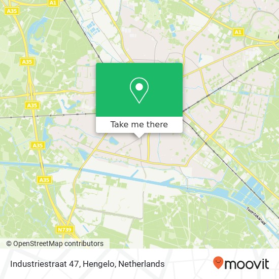 Industriestraat 47, Hengelo map