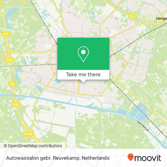 Autowassalon gebr. Reuvekamp Karte