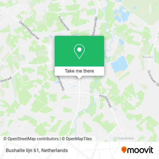 Bushalte lijn 61 map