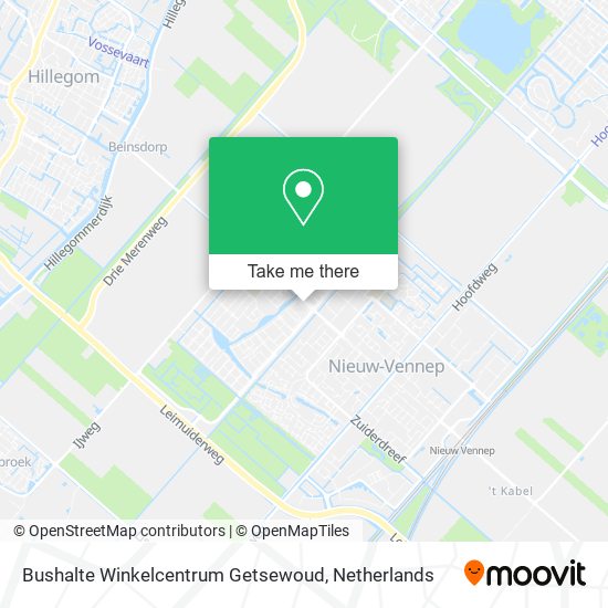 Bushalte Winkelcentrum Getsewoud map