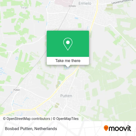Bosbad Putten map