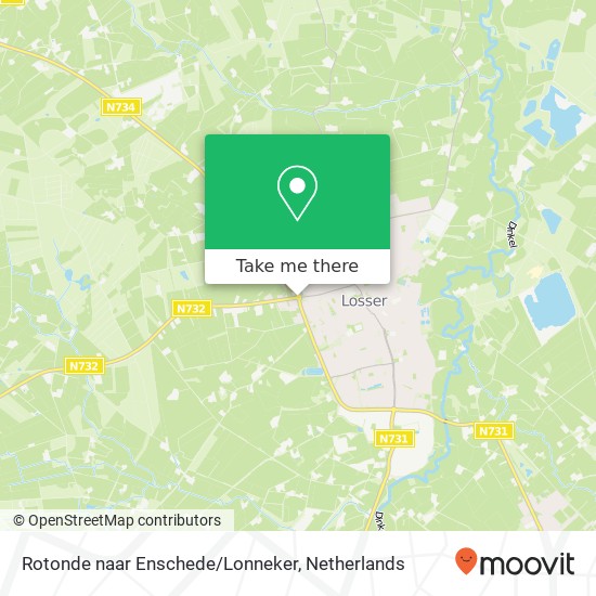 Rotonde naar Enschede/Lonneker map