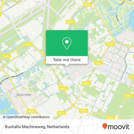 Bushalte Machineweg map