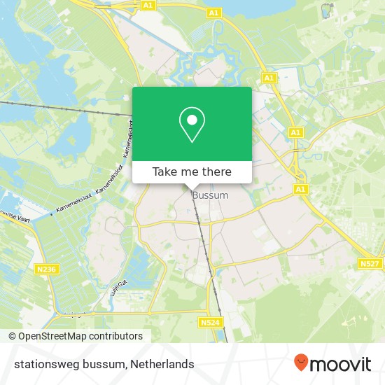 stationsweg bussum map