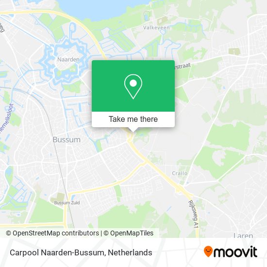 Carpool Naarden-Bussum map