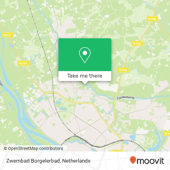 Zwembad Borgelerbad map