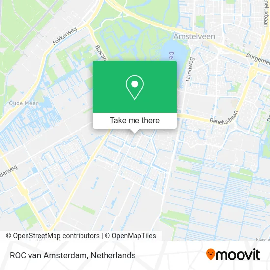 ROC van Amsterdam Karte
