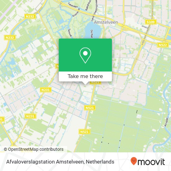 Afvaloverslagstation Amstelveen Karte