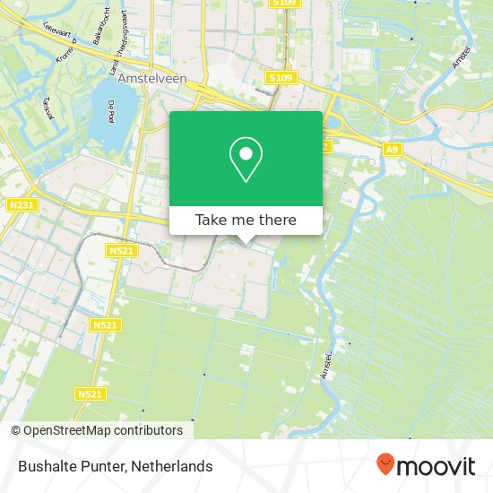 Bushalte Punter map