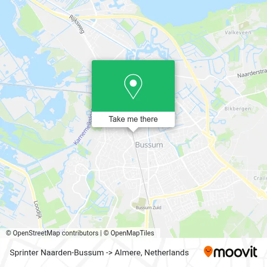 Sprinter Naarden-Bussum -> Almere Karte