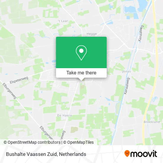 Bushalte Vaassen Zuid map