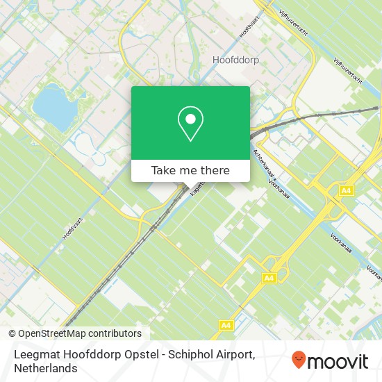 Leegmat Hoofddorp Opstel - Schiphol Airport Karte