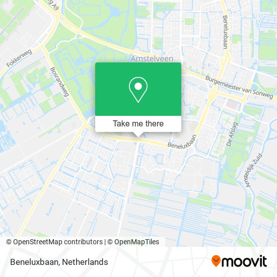 Beneluxbaan map