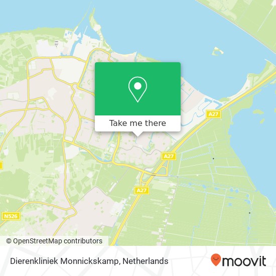 Dierenkliniek Monnickskamp map