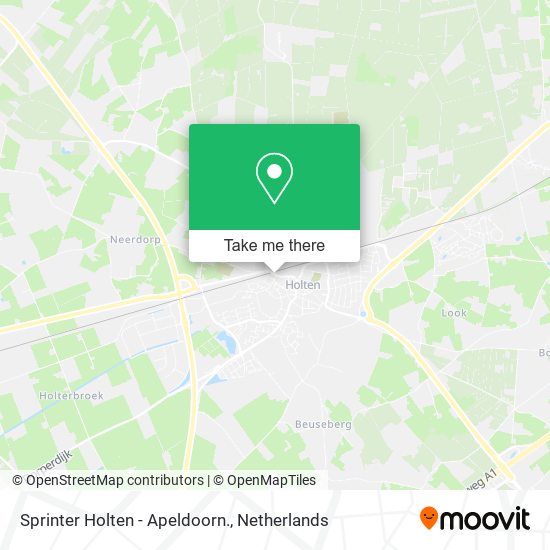 Sprinter Holten - Apeldoorn. map