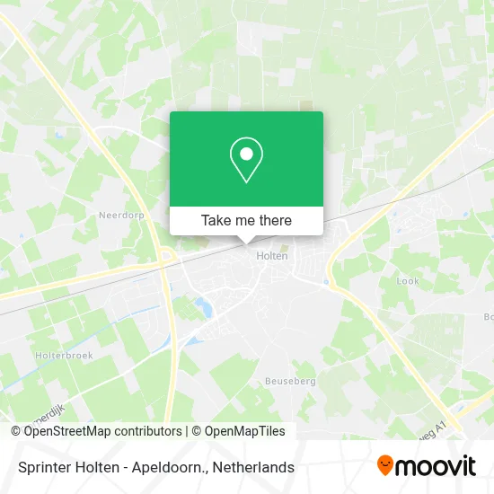 Sprinter Holten - Apeldoorn. map