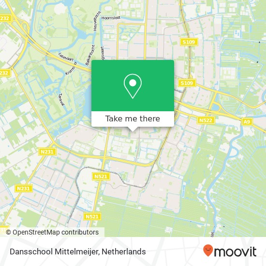 Dansschool Mittelmeijer map