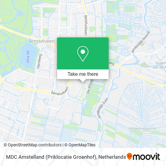 MDC Amstelland (Priklocatie Groenhof) map