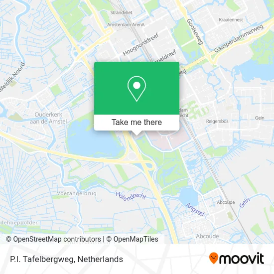 P.I. Tafelbergweg map