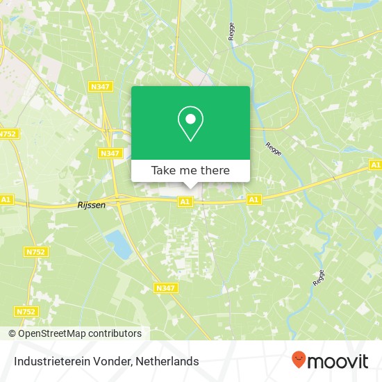 Industrieterein Vonder map