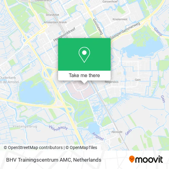 BHV Trainingscentrum AMC map