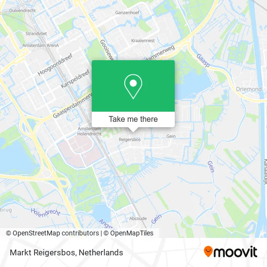 Markt Reigersbos Karte