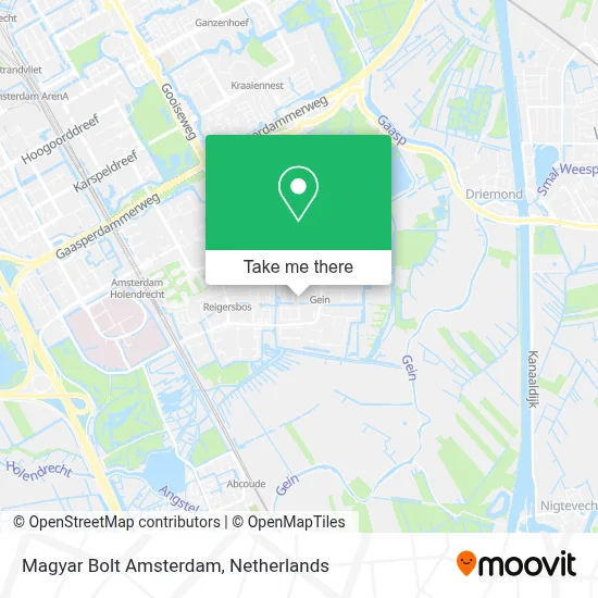Magyar Bolt Amsterdam map
