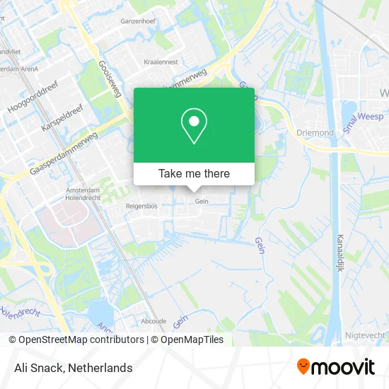 Ali Snack map