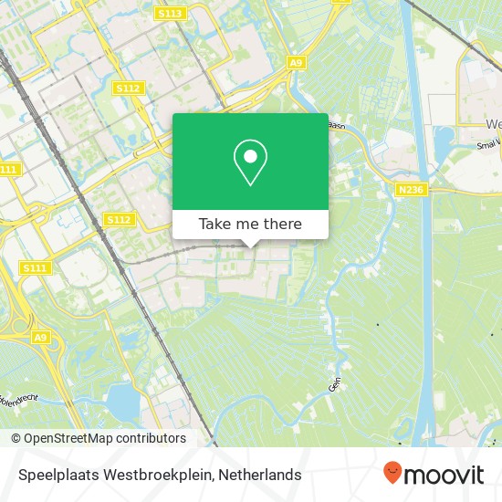 Speelplaats Westbroekplein map