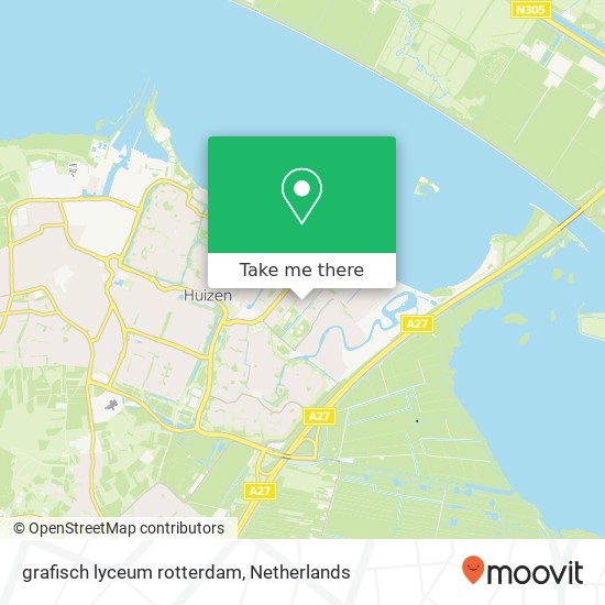 grafisch lyceum rotterdam map