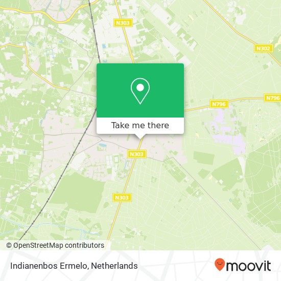 Indianenbos Ermelo map