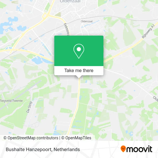 Bushalte Hanzepoort map