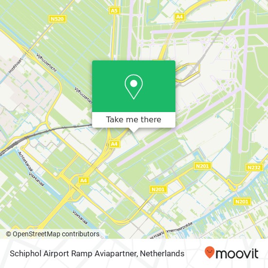 Schiphol Airport Ramp Aviapartner map