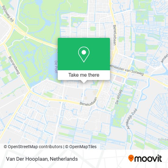 Van Der Hooplaan Karte