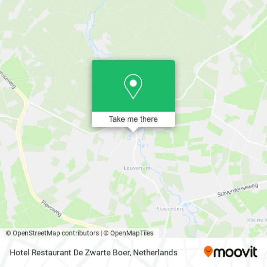 Hotel Restaurant De Zwarte Boer map
