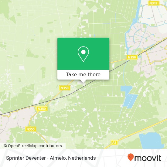 Sprinter Deventer - Almelo Karte