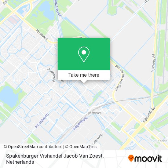 Spakenburger Vishandel Jacob Van Zoest map