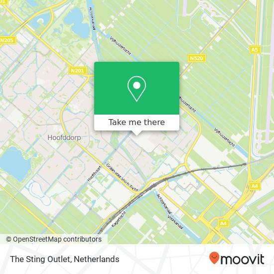 The Sting Outlet map