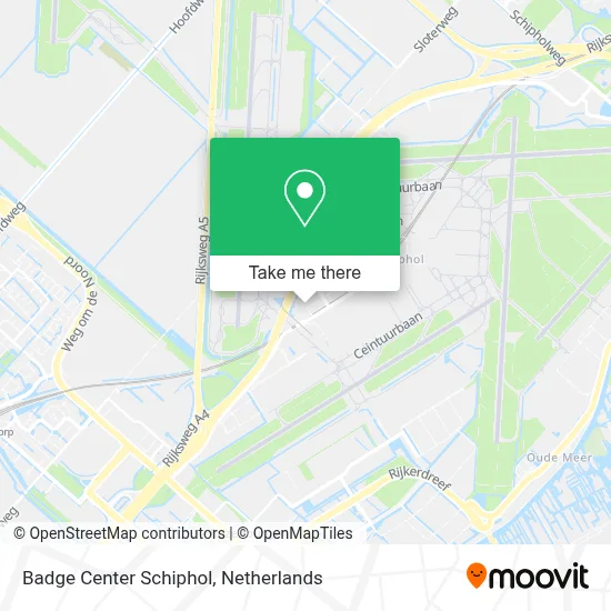 Badge Center Schiphol map