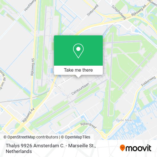 Thalys 9926 Amsterdam C. - Marseille St. map