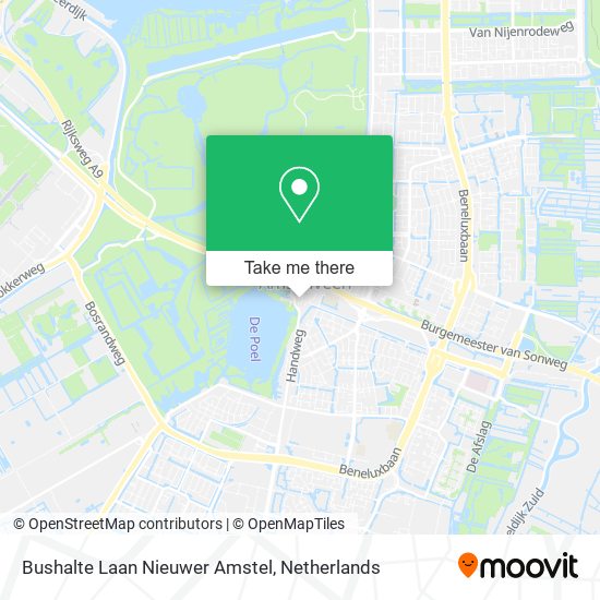 Bushalte Laan Nieuwer Amstel map