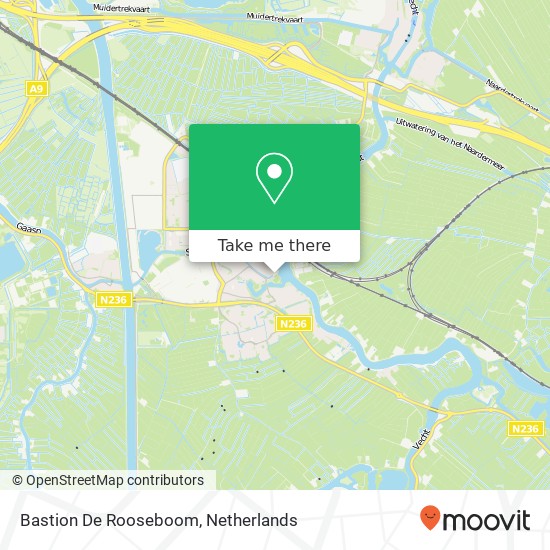 Bastion De Rooseboom Karte