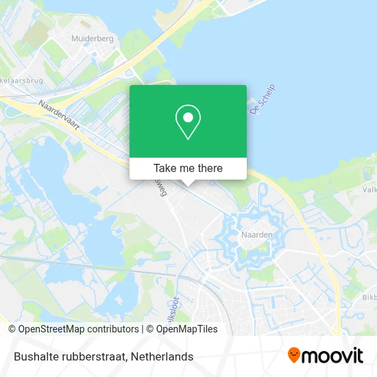 Bushalte rubberstraat map