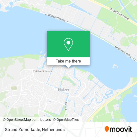 Strand Zomerkade map