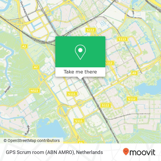 GPS Scrum room (ABN AMRO) Karte
