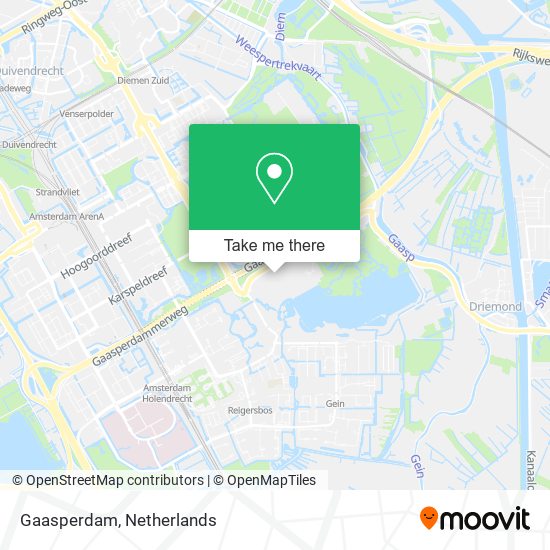 Gaasperdam map