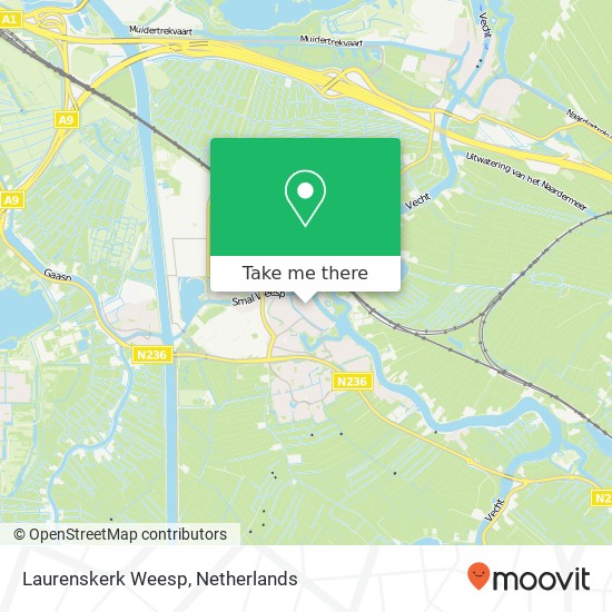 Laurenskerk Weesp map