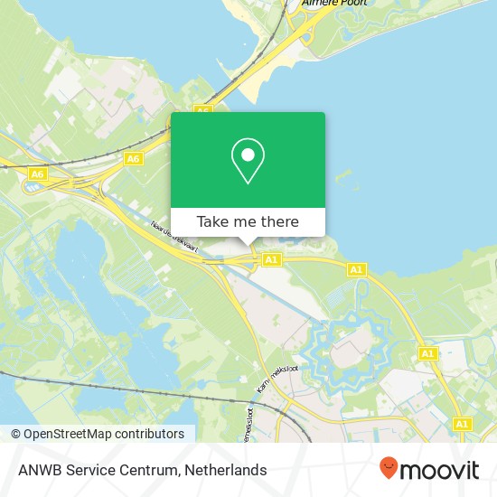 ANWB Service Centrum map