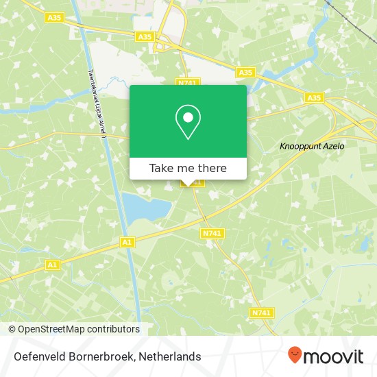 Oefenveld Bornerbroek map